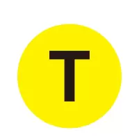 安赛瑞(SAFEWARE)耐磨库位编号地贴(T)Φ20cm 耐磨PC材料 YX