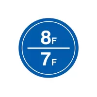 安赛瑞(SAFEWARE)楼层指示标识(8F/7F)Φ30cm 塑料板 YX