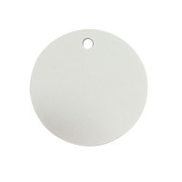 安赛瑞(SAFEWARE)圆形空白塑料吊牌(100个装)Φ50.8mm 白色 YX