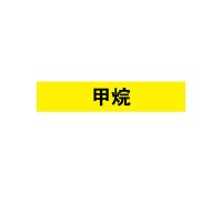 安赛瑞(SAFEWARE)管道介质标识贴(甲烷)10×50cm 乙烯不干胶 YX