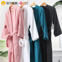 洁丽雅五星级酒店会所浴袍 男女情侣睡袍纯棉毛圈吸水速干裕衣