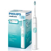 飞利浦 (PHILIPS) 电动牙刷 成人声波震动牙刷 2种洁齿强度可选 薄荷绿色 HX6807/02