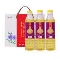 中粮悦润甄品油亚麻籽油组合1.2L(400ml*3瓶)