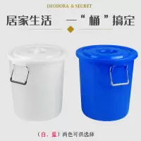 恒豐 塑料桶 45型 20L 双环广口带盖 圆形加厚 蓝色(个)