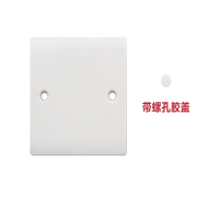 领荣 空白面板 86型开关插座底盒 通用线盒盖板 (10个)