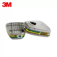 3M 防甲醛苯雾霾PM2.5 滤毒盒6006CN 1对装