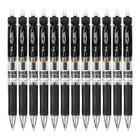 晨光(M&G) 文具K35/0.5mm黑色中性笔 按动笔 经典子弹头签字笔 办公用水笔 12支/盒