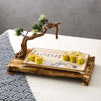 金五缘酒店用品餐具松枝木板套装