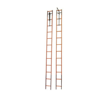 竹制挂钩梯逃生梯TDZ4 登高梯训练梯4.1米 重量11.2kg