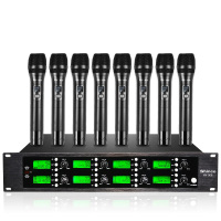 赛尔Seer 一拖八U段无线麦克风手持式 UR-968