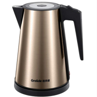 格来德(Grelide) 电水壶1.2L无缝一体内胆自动断电304不锈钢拉丝彩钢酒店保温电热水壶D2212