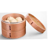 DP竹屉蒸笼 加深铝边蒸屉31cm 三层+盖
