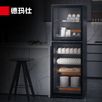 德玛仕(DEMASHI) 消毒柜 家用 立式 厨房商用 大容量 消毒碗柜 双开门 碗筷保洁柜智能触控XDZ380Z-2M