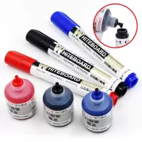 得力(deli)S502 可加墨白板笔/白板笔墨水办公文具用品 黑红蓝 黑色