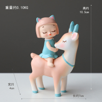 北欧卡通小鹿ins风小摆件 7*4*10.5cm
