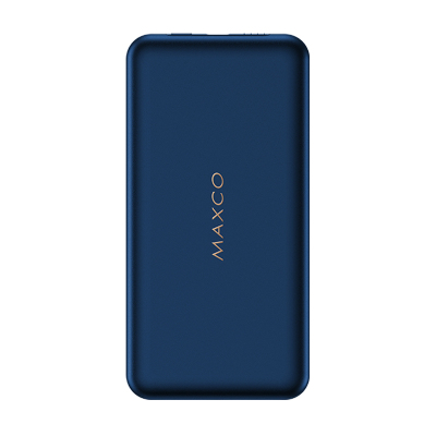 Maxco美能格魔兽MM-10000PD蓝色充电宝超薄小巧便携PD快充迷你移动电源自带线