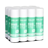 得力 7103 固体胶 高粘度PVP强力固体胶棒 无甲醛配方 财务办公 36g 透明色 12只/盒