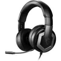 微星(MSI) 耳机耳麦游戏办公可折叠高音质有线控 Immerse GH61 GAMING