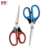 晨光(M&G) 3D不对称手柄防粘剪刀 ASS91424 一把装 混色