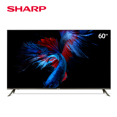 夏普(SHARP)4T-C60U6DA 60英寸4K高清智能语音全面屏平板液晶电视