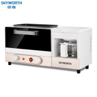 创维(Skyworth) K22 全家福三合一早餐吧烤箱煮咖啡煎烤一体 家用早餐机 10L