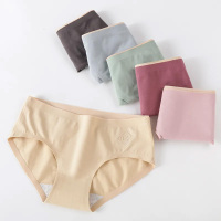 俞兆林(YUZHAOLIN)4条装无痕女士内裤女棉裆中腰女生少女透气短裤夏薄款