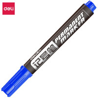 得力 6881 经典实用记号笔 蓝色 10支-盒(SL)单位:盒