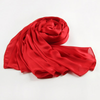 aurora红色围巾 定制 礼品