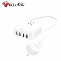 公牛(BULL) 防过充插座带多口全USB插排手机定时充电插座 U8201T(G)