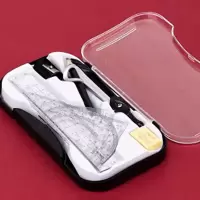得力 学生文具用品(圆规尺子七件套*1+本子*1)
