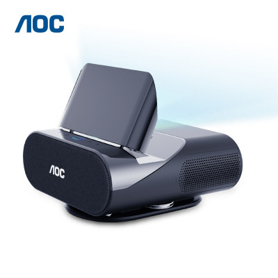 AOC超近距投影仪C1 1080P分辨率支持4K 超短焦技术贴墙即投 内置音响 内置安卓9.0 蓝牙4.2