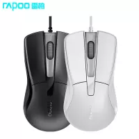 雷柏 (RAPOO) N19 USB光电光学有线鼠标办公鼠标