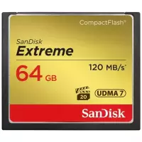 闪迪(SanDisk)64GB CF(CompactFlash)存储卡 UDMA7 至尊版 读速120MB/s