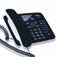 飞利浦(Philips) CORD495 录音电话机办公会议电话机固定电话USB插口自动录音中文菜单(黑色)