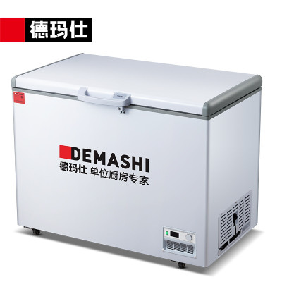 德玛仕(DEMASHI)卧式冰柜商用大容量 家用保鲜厨房冰箱超市顶开门冷柜岛柜 352L冷藏冷冻可切换