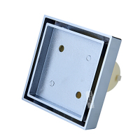 潜水艇(submarine) 全铜防臭地漏大隐系列 TD50-10 铜镀铬镜面