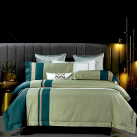 金丝莉(kintheri) 至尊全棉贡缎套件 被套200×230cm 床单245×250cm 枕套48×74cm×2