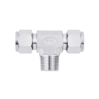 JPE SS316 中心外牙卡套三通1/4 卡套3/8 PT BS6-MBT0203-R