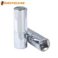 钢盾 SHEFFIELD S012416 12.5MM系列公制6角火花塞套筒 汽修机修工具套筒头(单位:个)