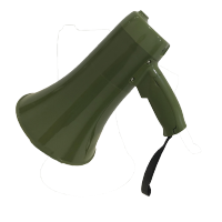 工霸 迷彩喊话器军绿色手持扩音器 军绿色 1个