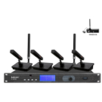 RCV 一拖四无线会议方管话筒UN619