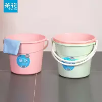 茶花34CM豪华加厚美耐桶家用水桶0213 茶花14.8水桶消防桶