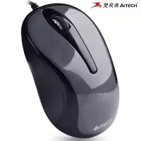 双飞燕有线鼠标N360 USB 铁灰