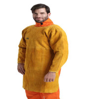 AP-6200 金黄色全皮长袖围裙 XXXL