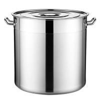 小海牛 35L 商用不锈钢桶加厚圆桶 不锈钢汤桶带盖