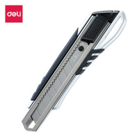 得力(deli) 锌合金美工刀小号大号多功能美工刀拆快递裁纸刀切纸刀工刀办公学生文具用品 小号(5把)