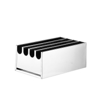 不锈钢刀架厨房置物架有盖刀箱酒店大刀座菜刀盒厨房带盖刀箱商用4格