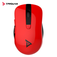钛度 TWG100 无线鼠标舒适曲线蓝牙鼠标 办公鼠标 左手适用型(红色)