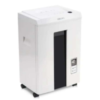 得力 碎纸机T600(双刀 碎卡碎光盘 多功能办公商用文件颗粒一年保)