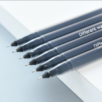 真彩0.5mm 中性笔 大容量针管签字水笔12支盒装